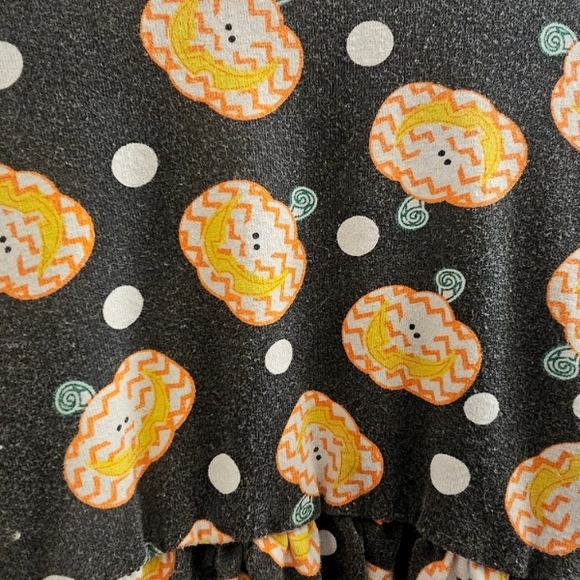 Pumpkin Patch Vibes Fall Dress Girls Thanksgiving, Halloween, Long sleeves - Picture 5 of 5